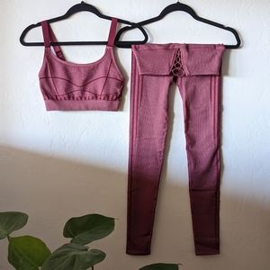 Fabletics Dusty Rose Workout Set